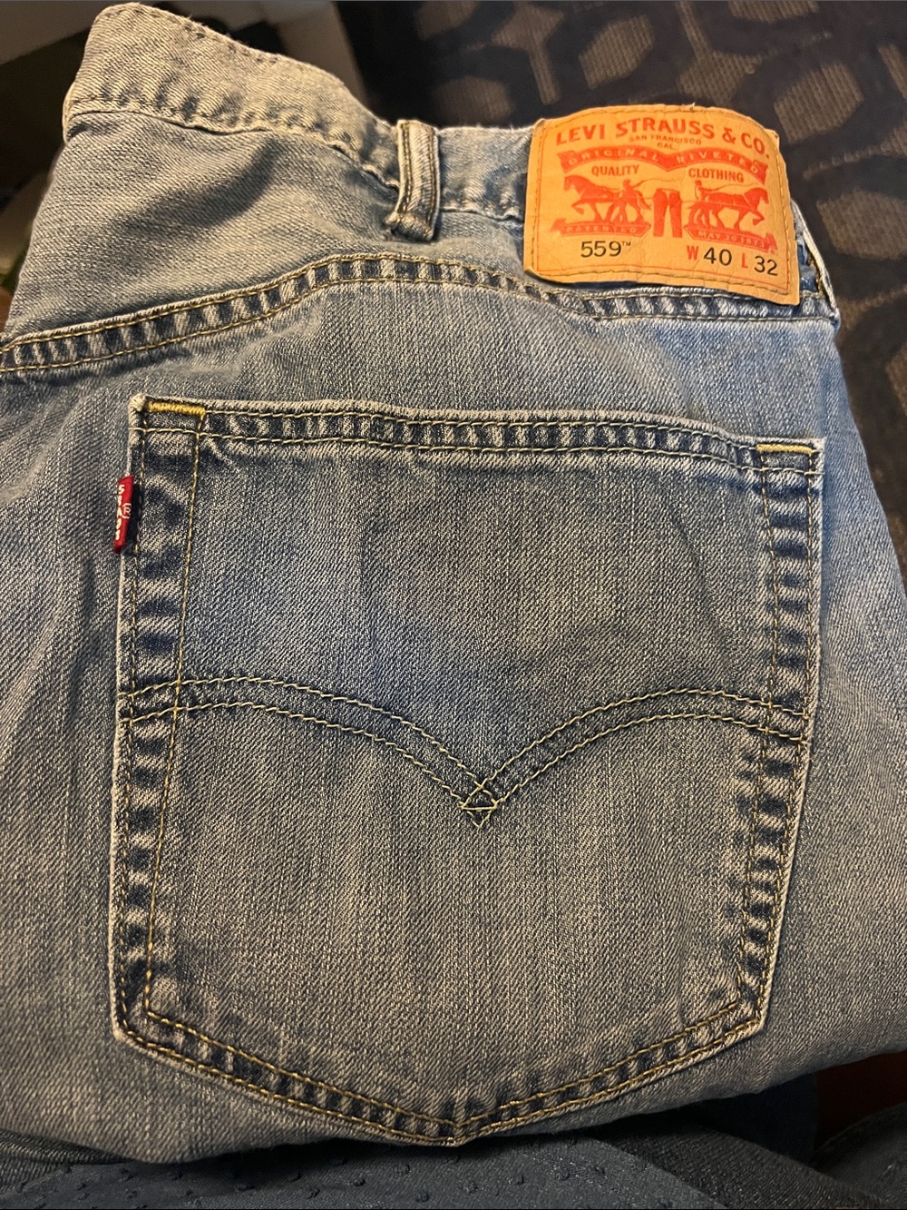 Levi's Light Blue Relaxed Fit Men's Jeans 559